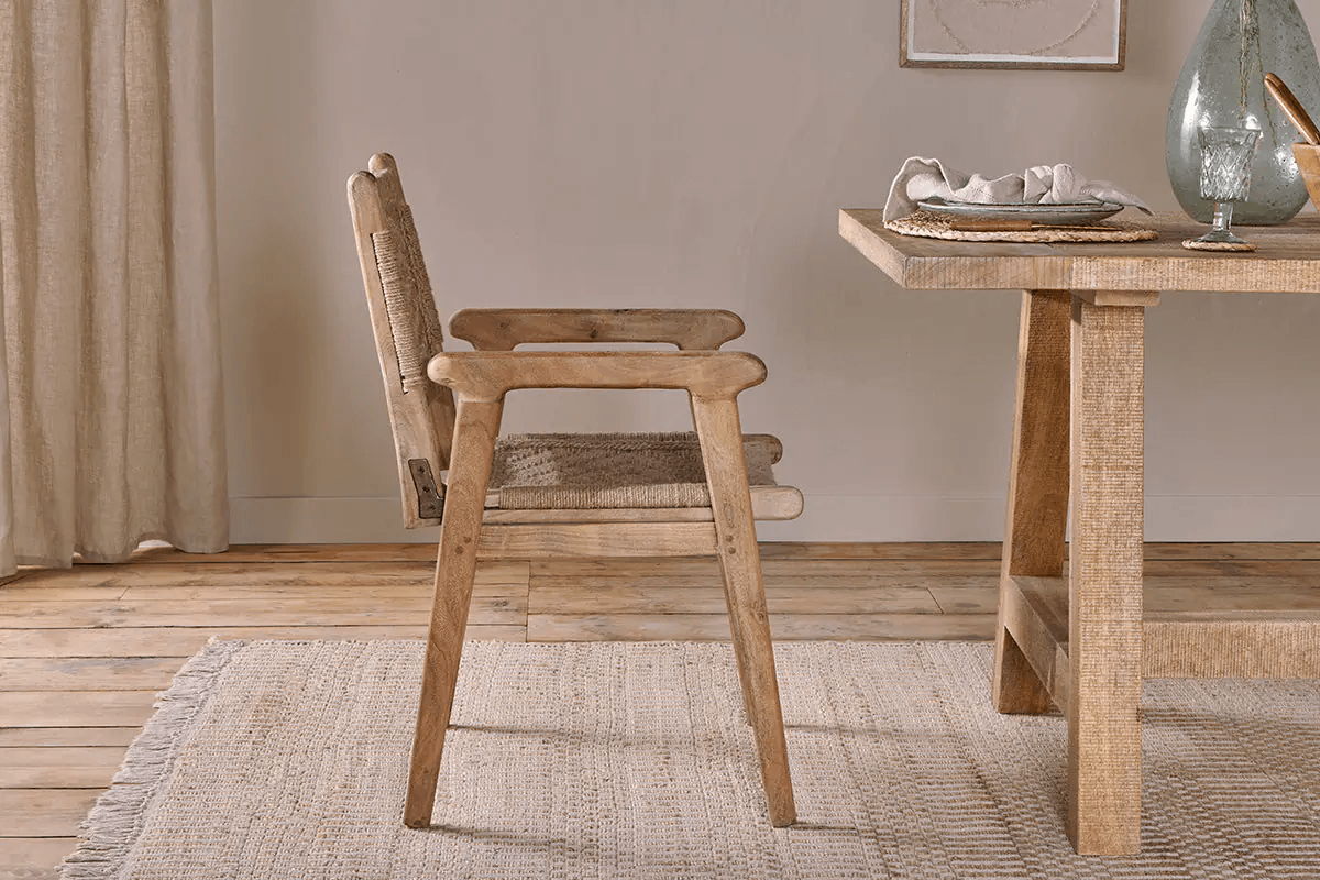 Nkuku - Vinay Woven Dining Chair - Natural