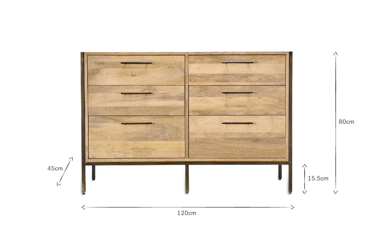 Nkuku - Dasai Mango Wood Chest of Drawers