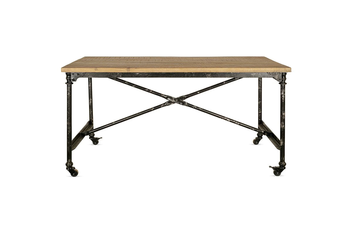 Nkuku - Benia Iron & Reclaimed Wood Desk