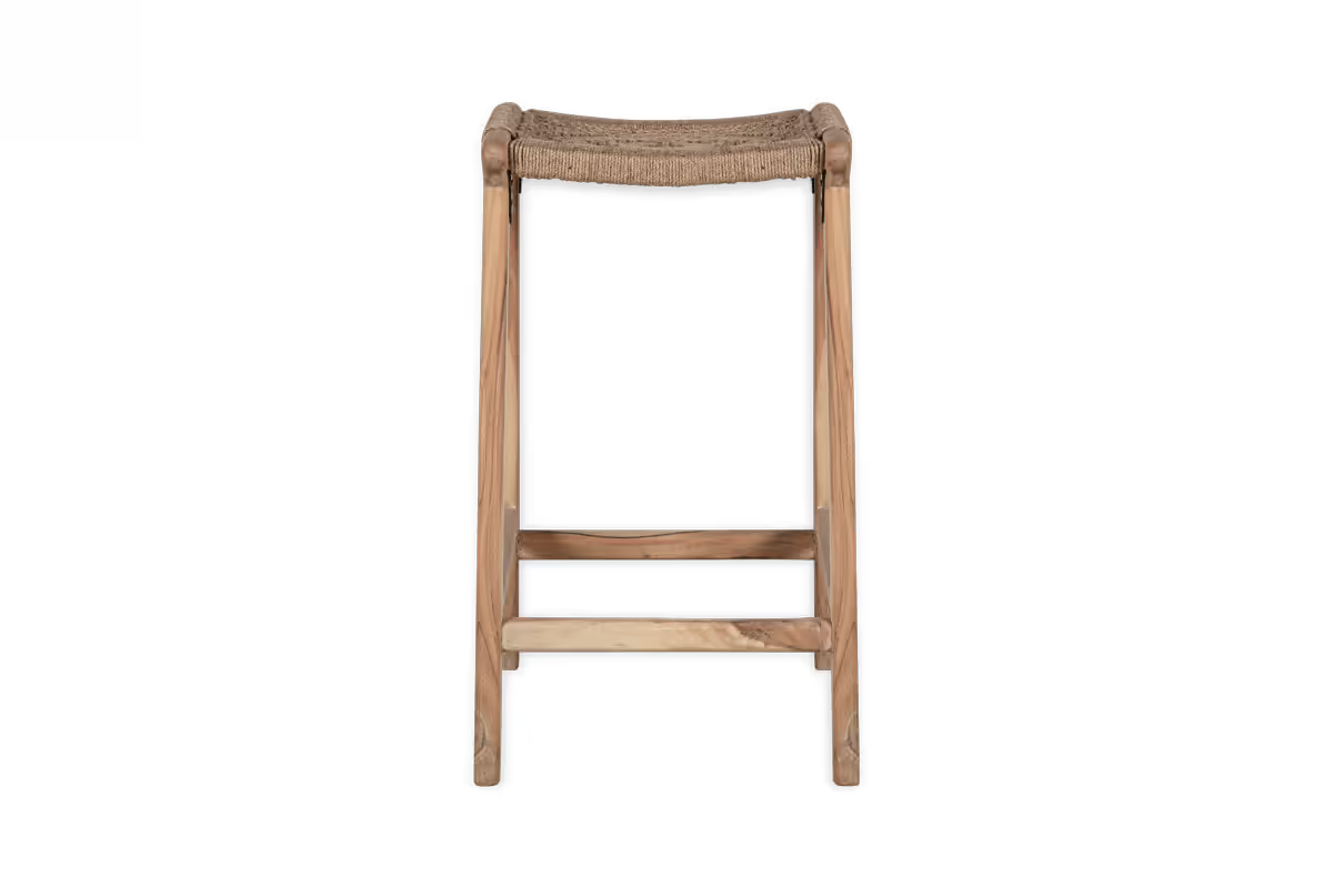 Nkuku - Vinay Woven Counter Stool - Natural
