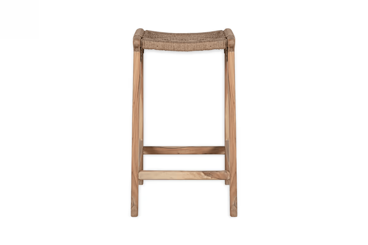 Nkuku - Vinay Woven Counter Stool - Natural