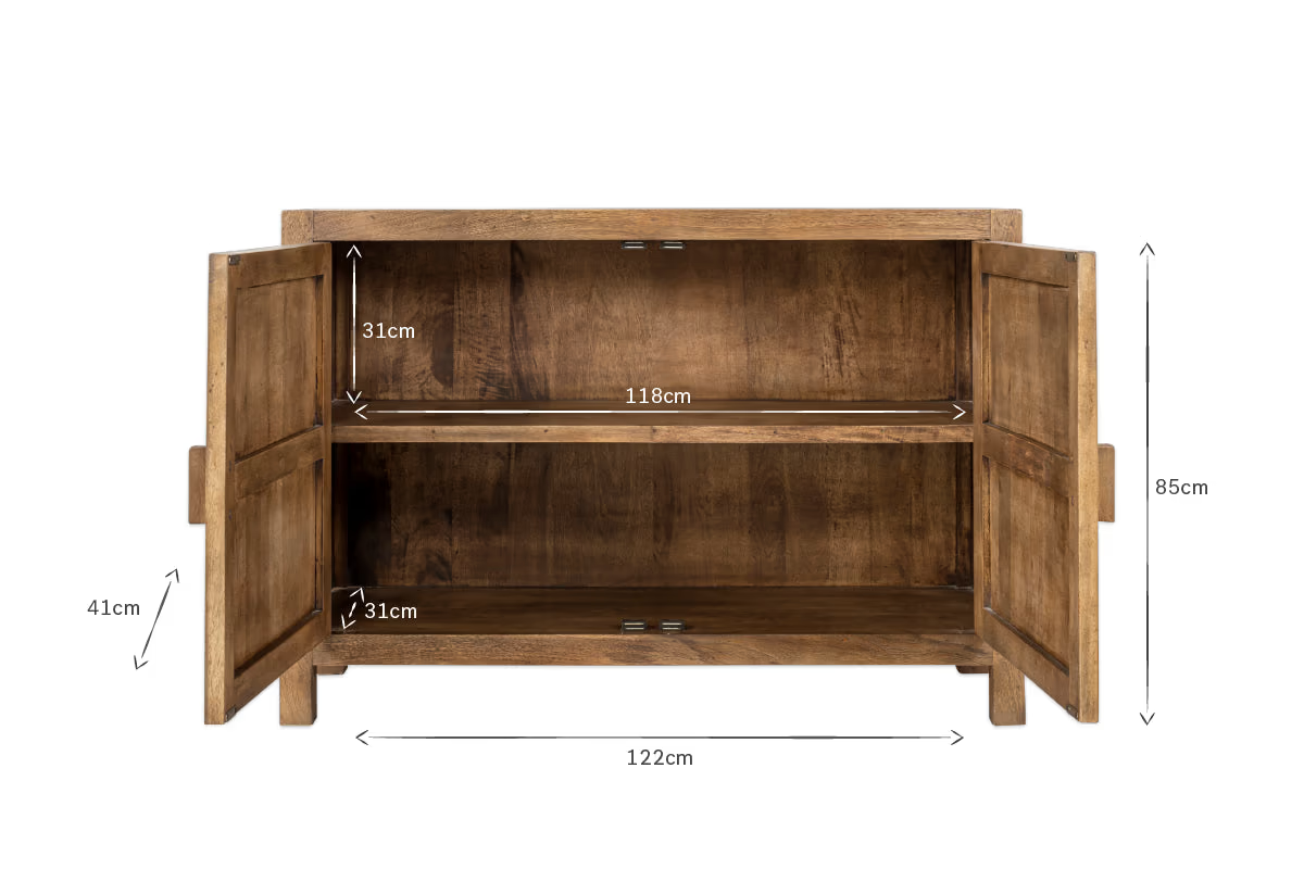 Nkuku - Yasha Reeded Mango Wood Sideboard