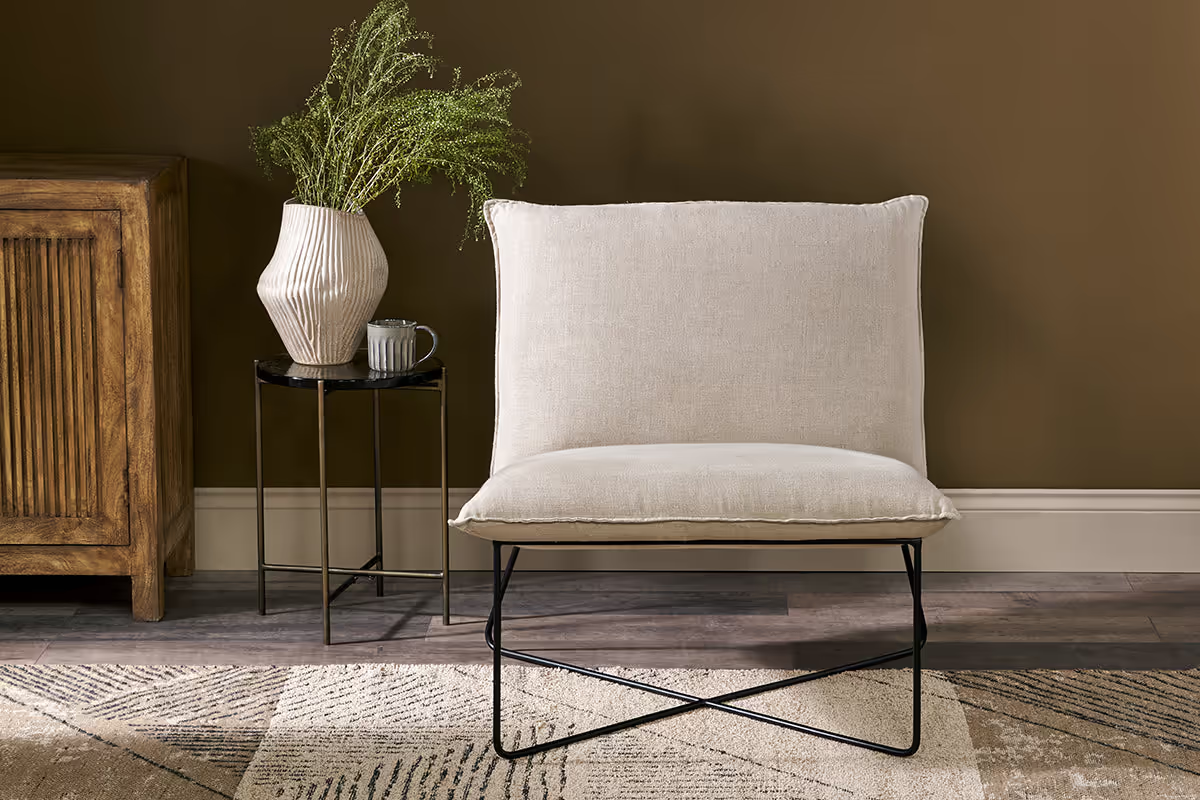 Nkuku - Kashvi Oversized Linen Lounger - Natural