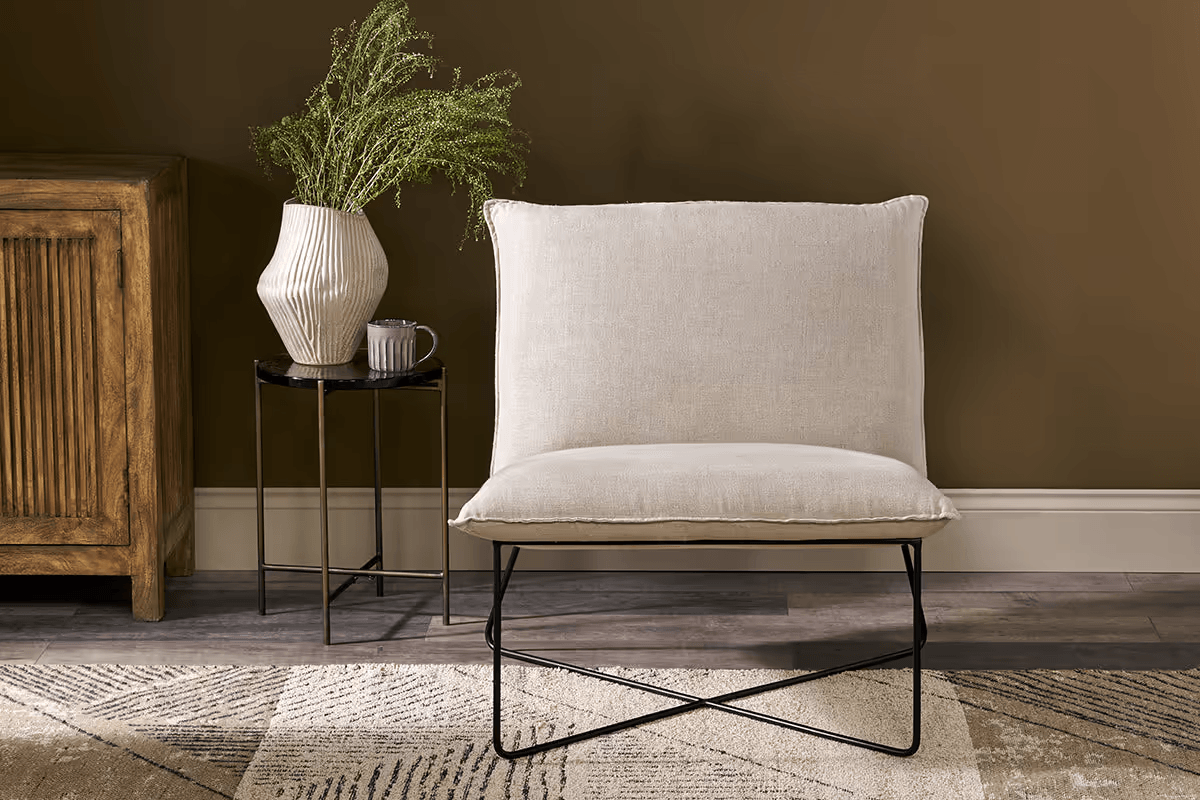 Nkuku - Kashvi Oversized Linen Lounger - Natural