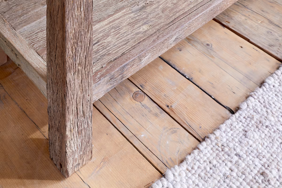 Nkuku - Ibo Reclaimed Wood 3 Drawer Console Table - Natural