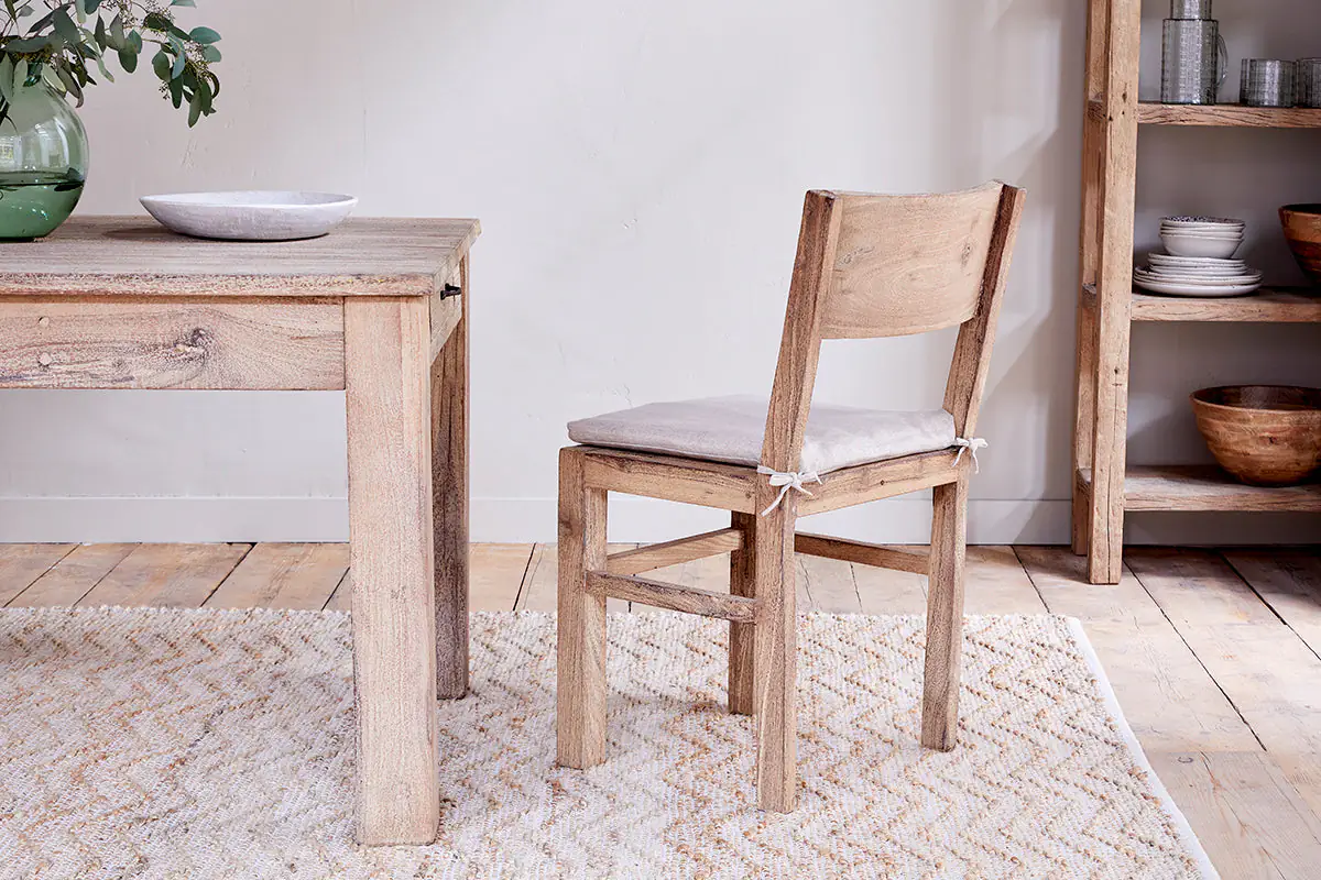Nkuku - Fioni Reclaimed Wood Dining Chair - Natural