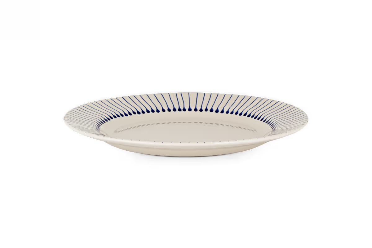 Nkuku - Iba Dinner Plate - Indigo