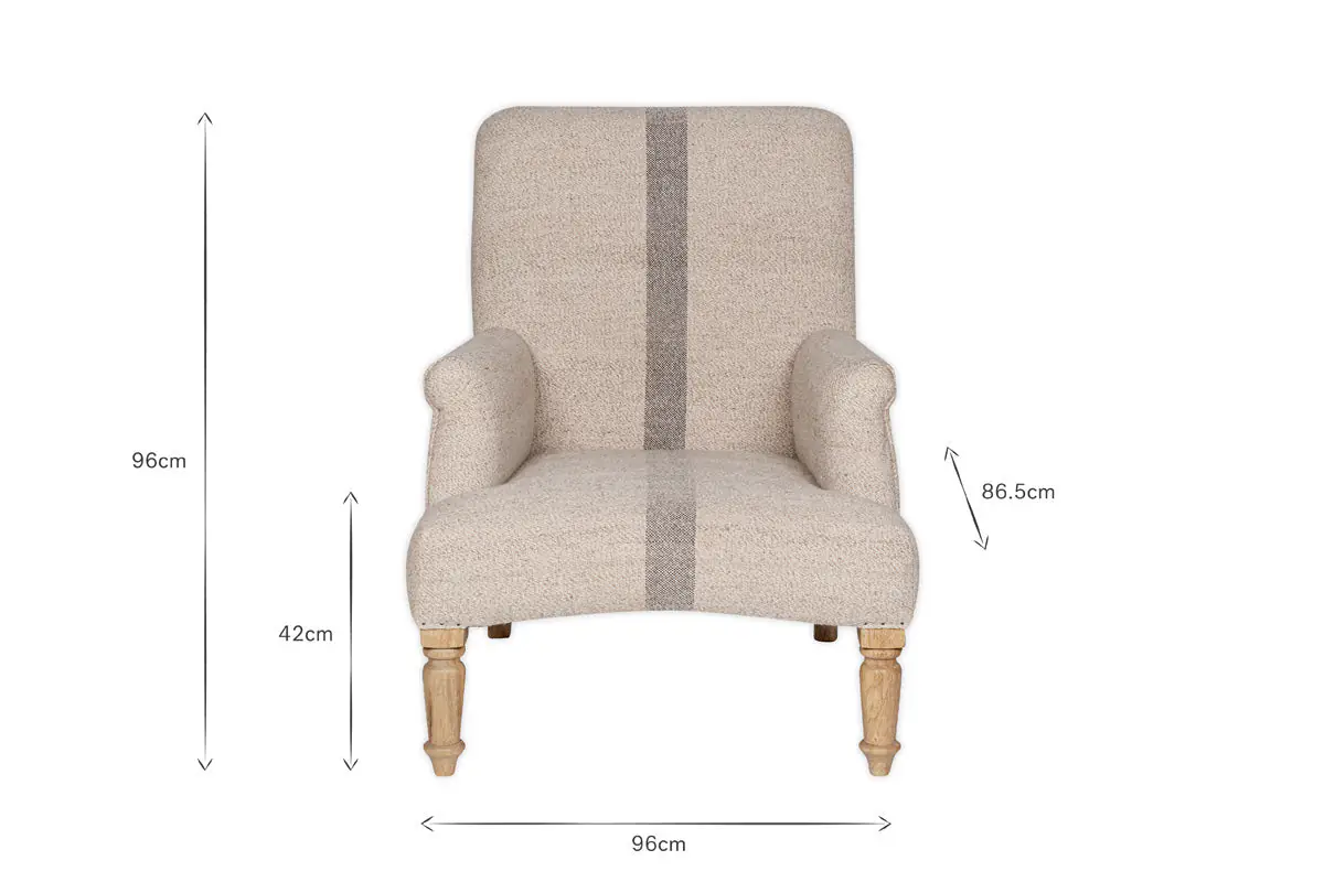 Nkuku - Kallu Wool & Cotton Occasional Chair - Natural