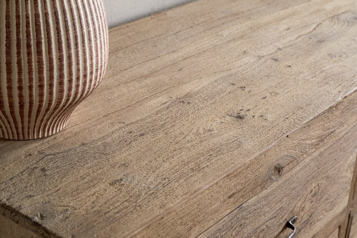 Nkuku - Iya Reclaimed Wood Chest of Drawers - Natural - Large