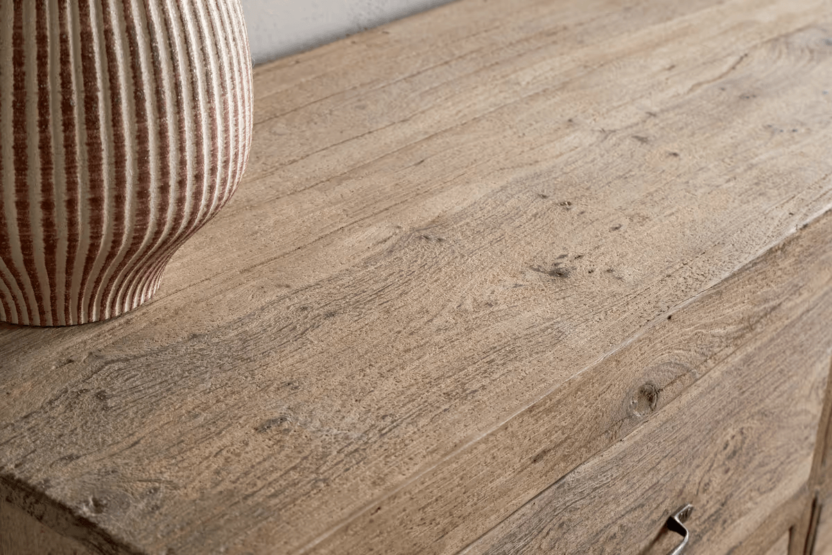 Nkuku - Iya Reclaimed Wood Chest of Drawers - Natural - Large