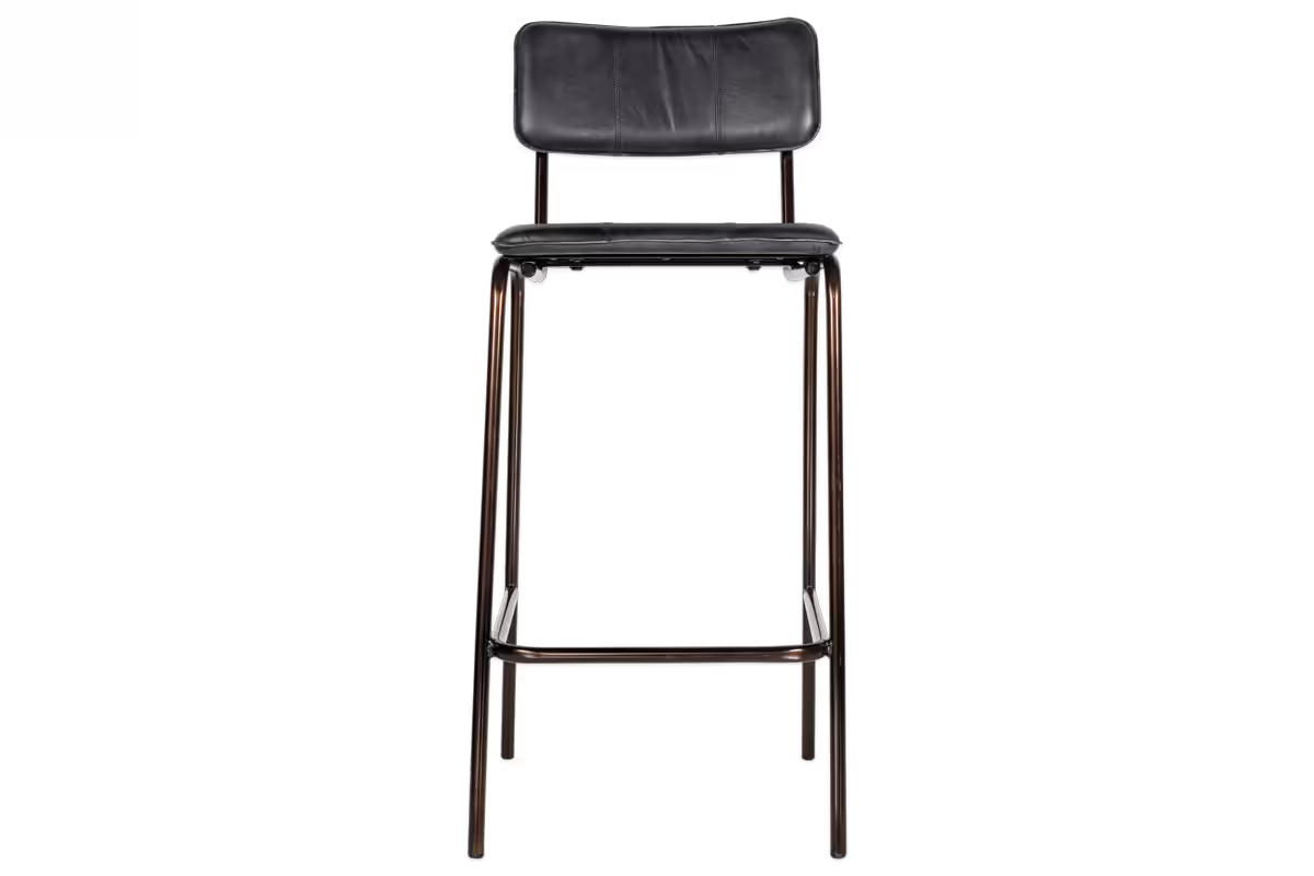 Nkuku - Ukari Counter Chair - Aged Black