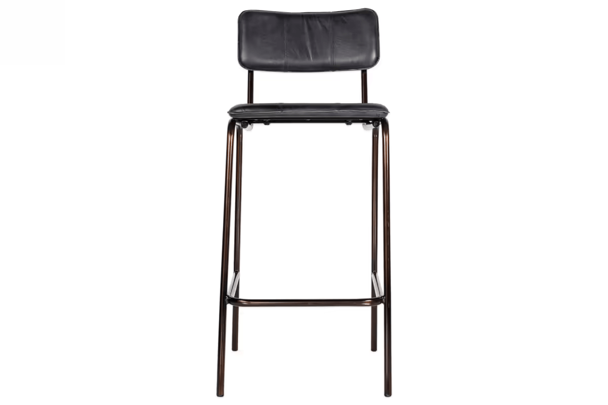 Nkuku - Ukari Counter Chair - Aged Black