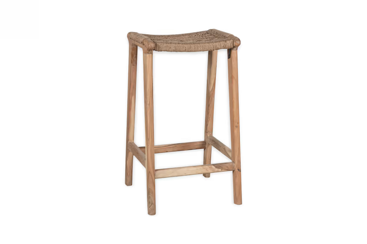 Nkuku - Vinay Woven Counter Stool - Natural