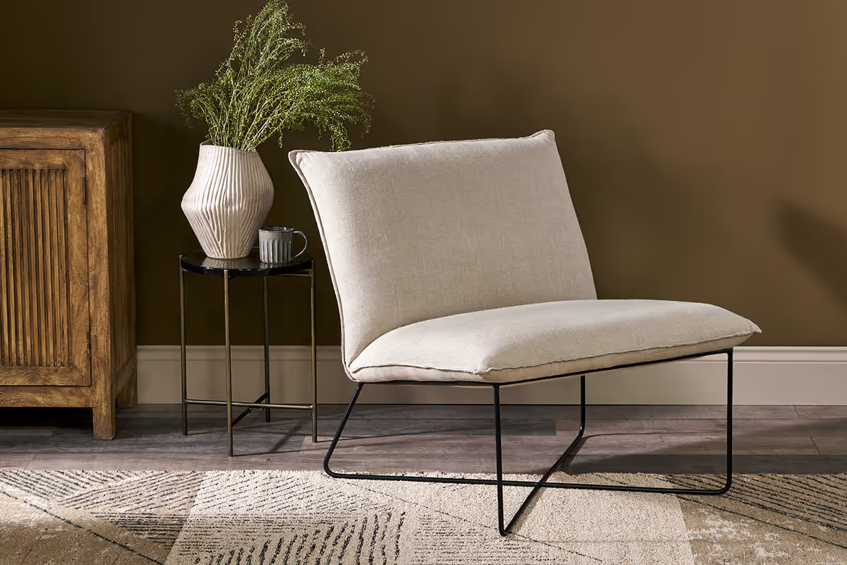 Nkuku - Kashvi Oversized Linen Lounger - Natural