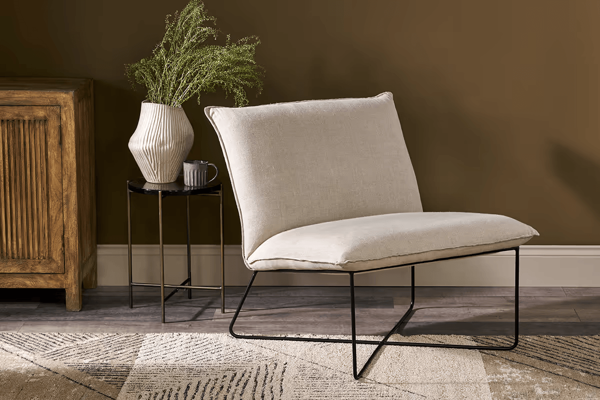Nkuku - Kashvi Oversized Linen Lounger - Natural
