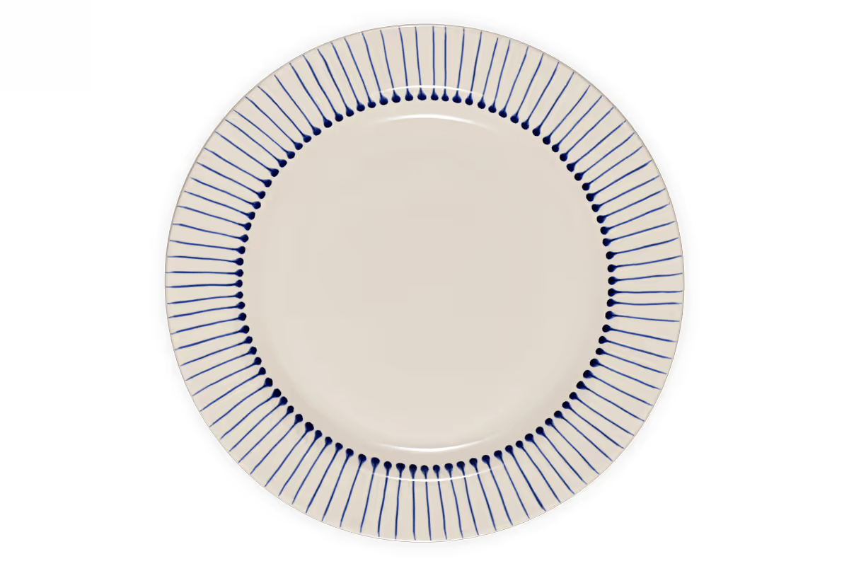 Nkuku - Iba Dinner Plate - Indigo