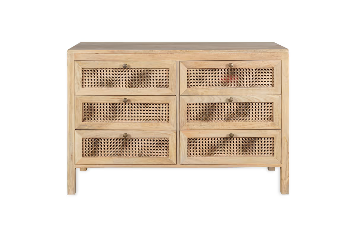 Nkuku - Kanz Mango Wood Chest Of Drawers - Natural