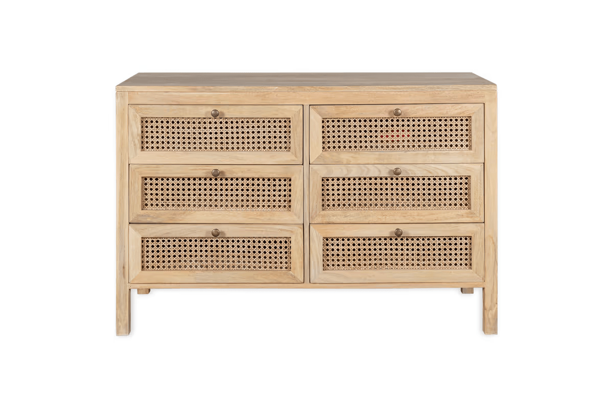 Nkuku - Kanz Mango Wood Chest Of Drawers - Natural