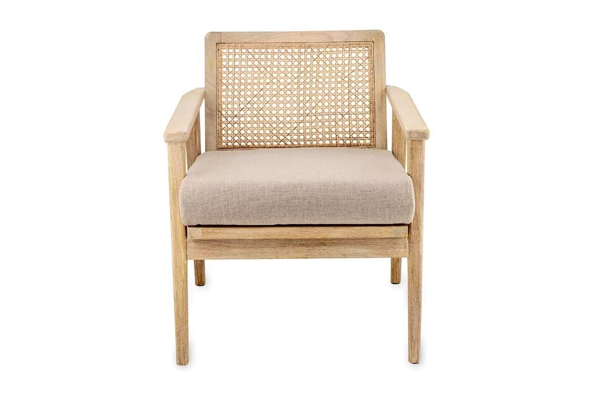 Nkuku - Atri Mango Wood & Cane Occasional Chair