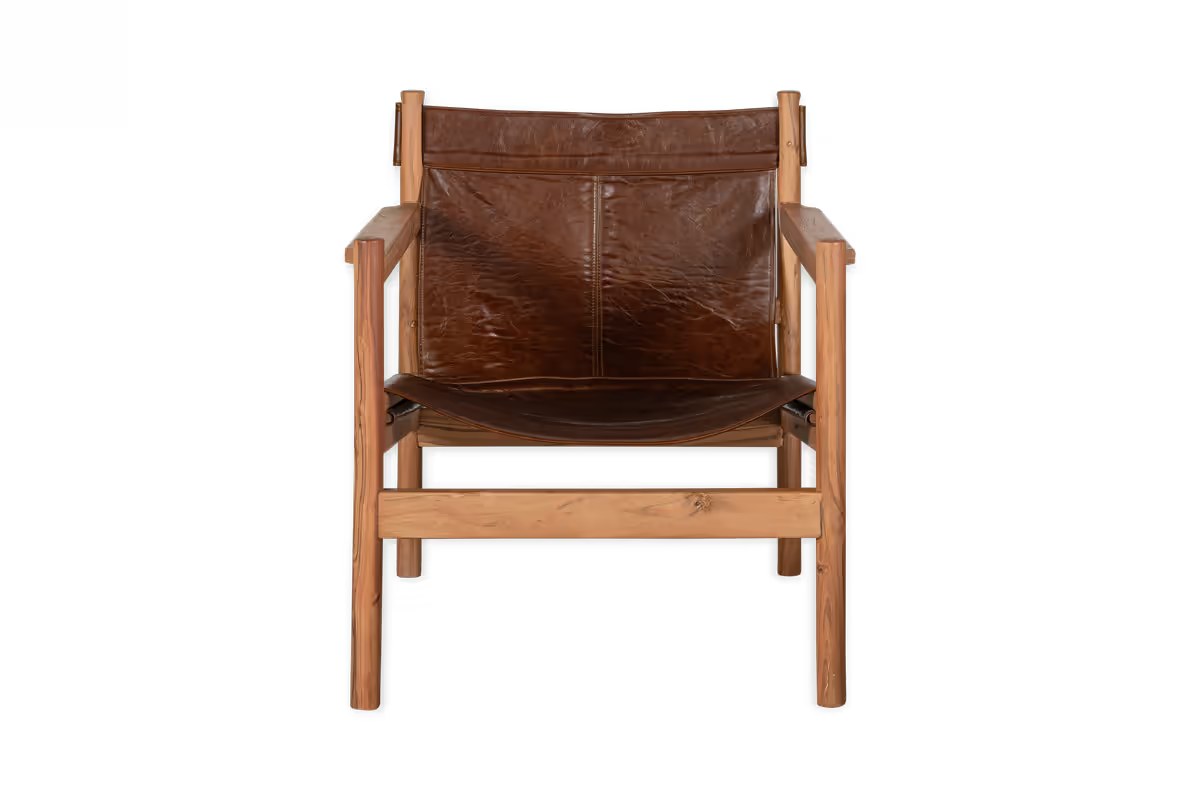 Nkuku - Dalibar Leather Lounger - Tan