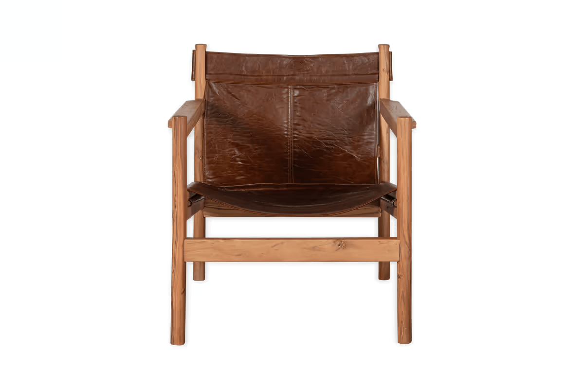 Nkuku - Dalibar Leather Lounger - Tan