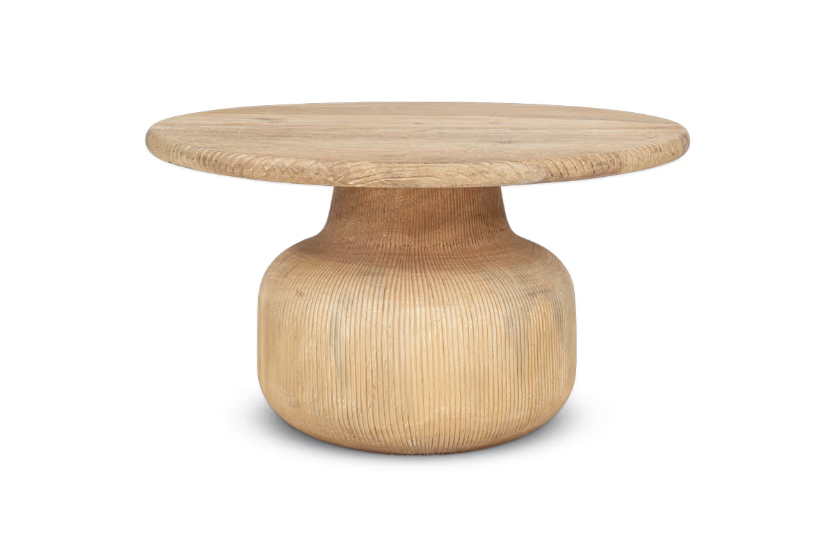 Nkuku - Vivan Grooved Wood Coffee Table