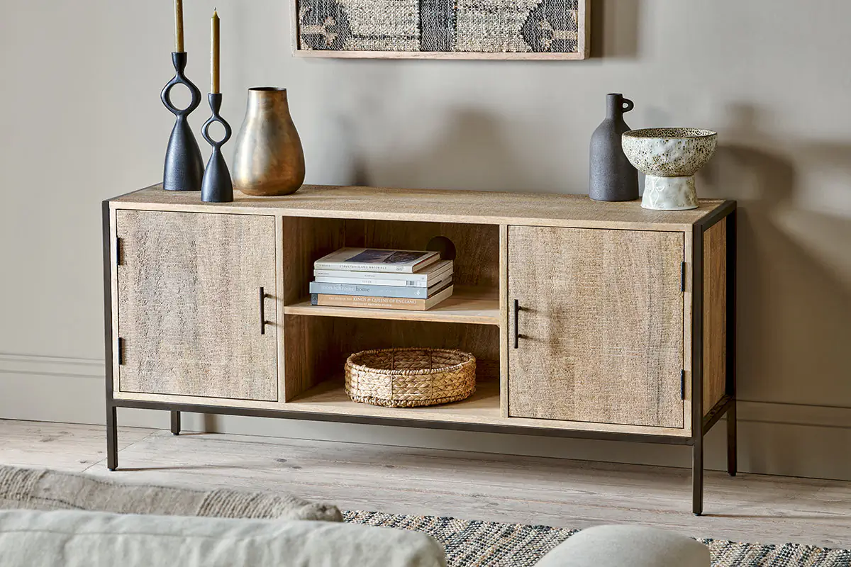 Nkuku - Dasai Mango Wood Media Unit