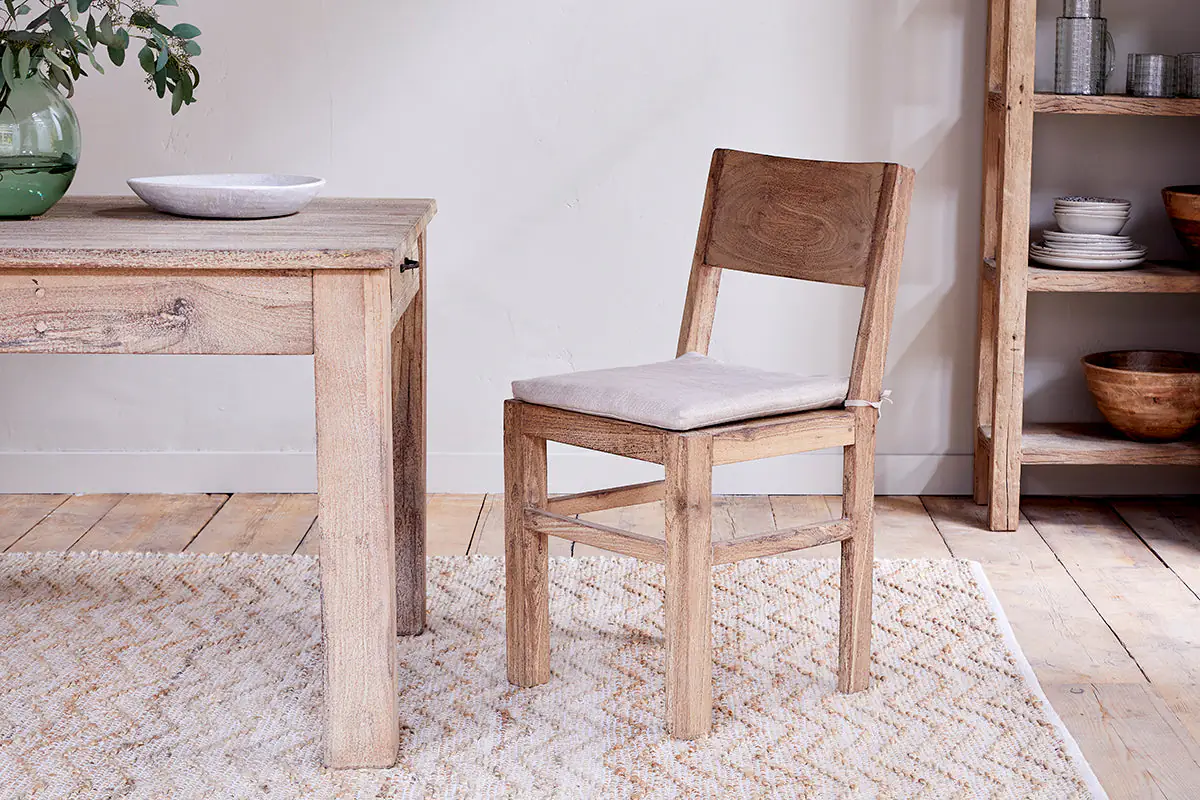 Nkuku - Fioni Reclaimed Wood Dining Chair - Natural