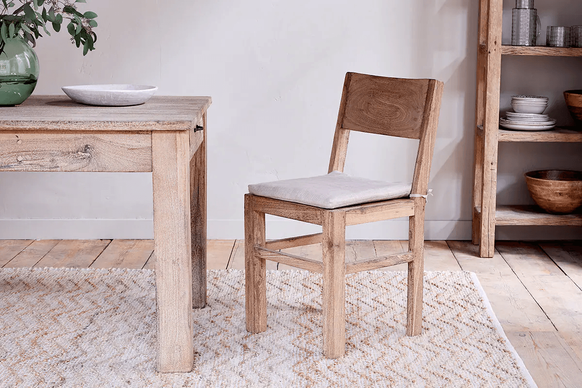 Nkuku - Fioni Reclaimed Wood Dining Chair - Natural
