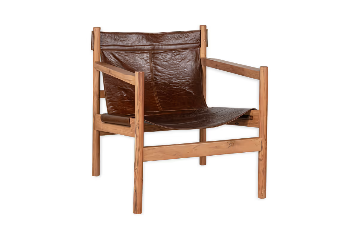 Nkuku - Dalibar Leather Lounger - Tan