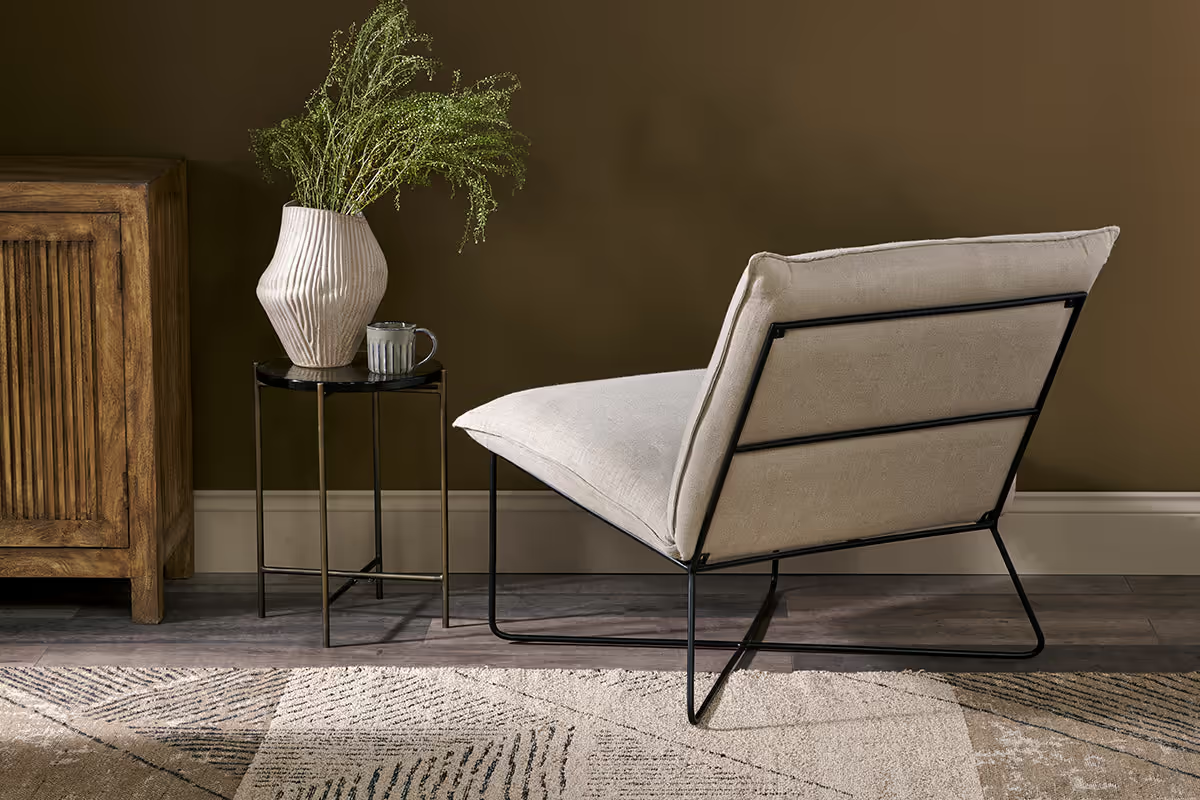 Nkuku - Kashvi Oversized Linen Lounger - Natural