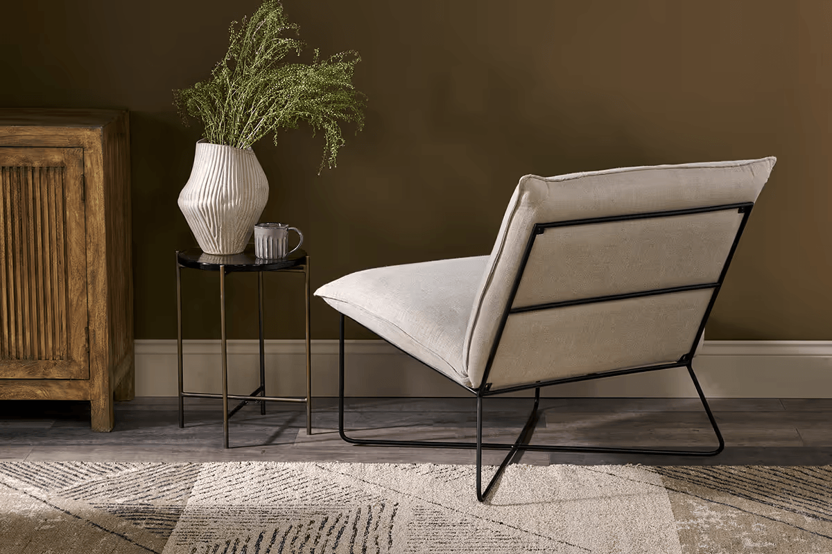 Nkuku - Kashvi Oversized Linen Lounger - Natural