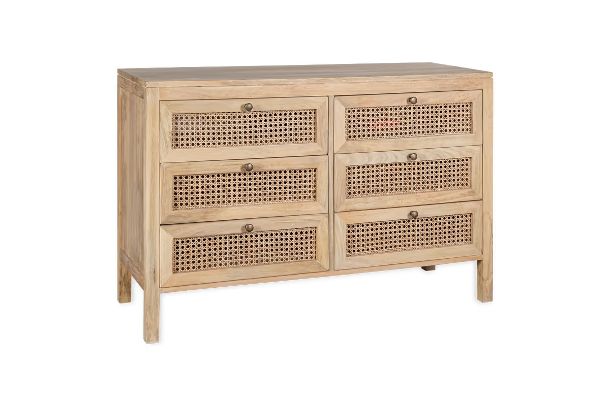 Nkuku - Kanz Mango Wood Chest Of Drawers - Natural