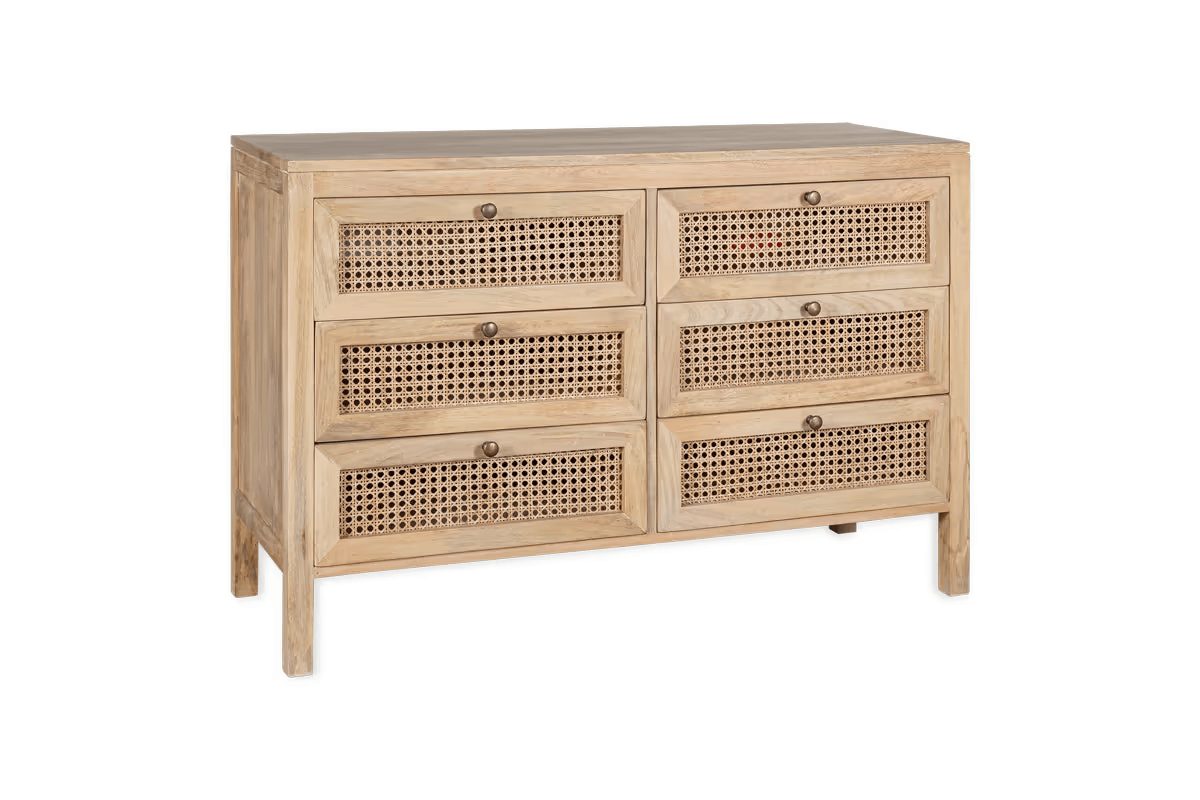 Nkuku - Kanz Mango Wood Chest Of Drawers - Natural