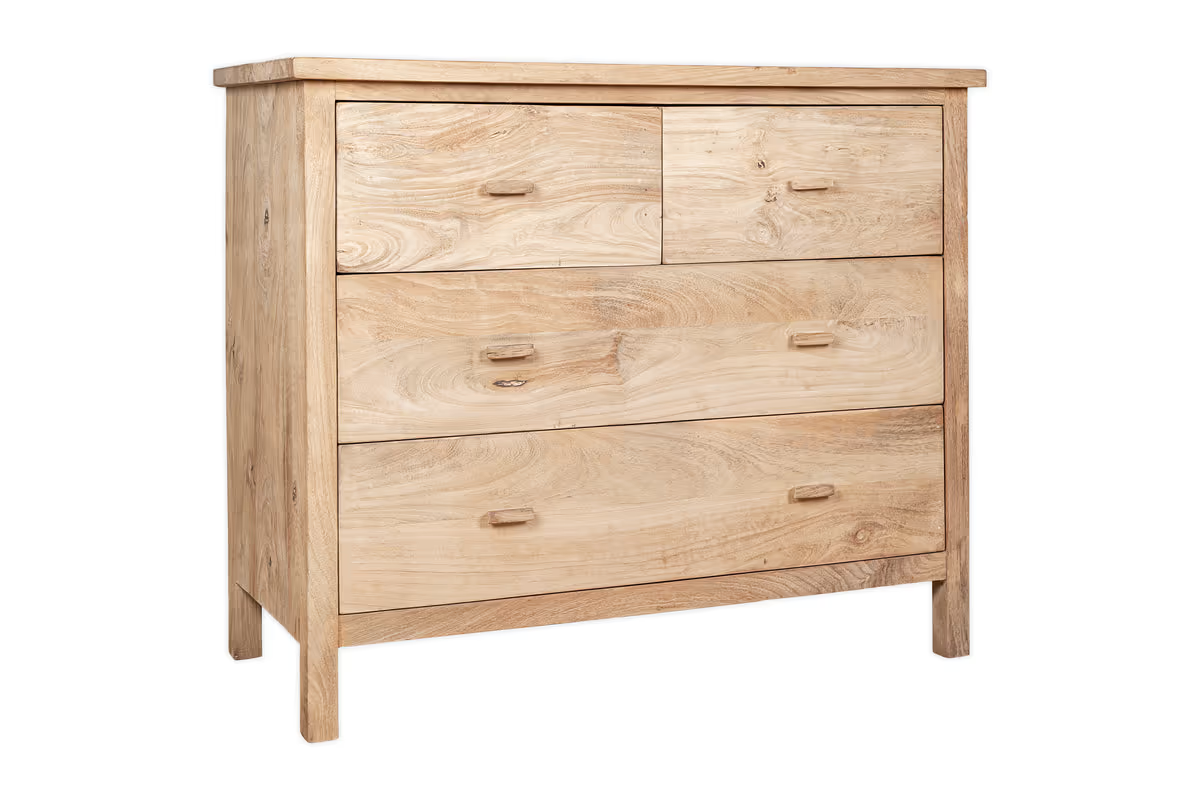 Nkuku - Vivan Grooved Chest of Drawers - Natural