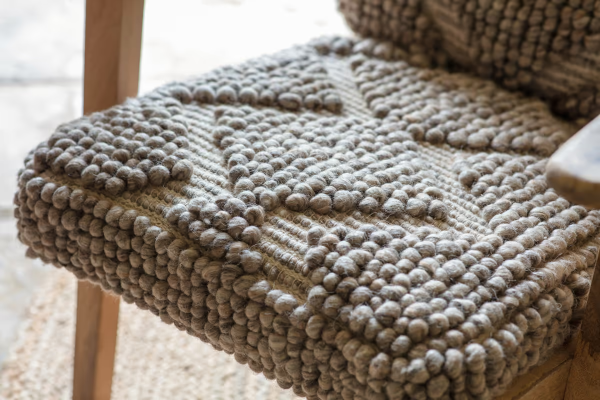 Nkuku - Keya Chunky Weave & Mango Wood Chair - Natural