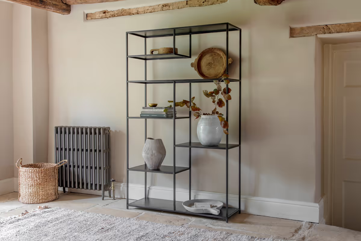 Nkuku - Tanvi Display Shelf - Black - Wide