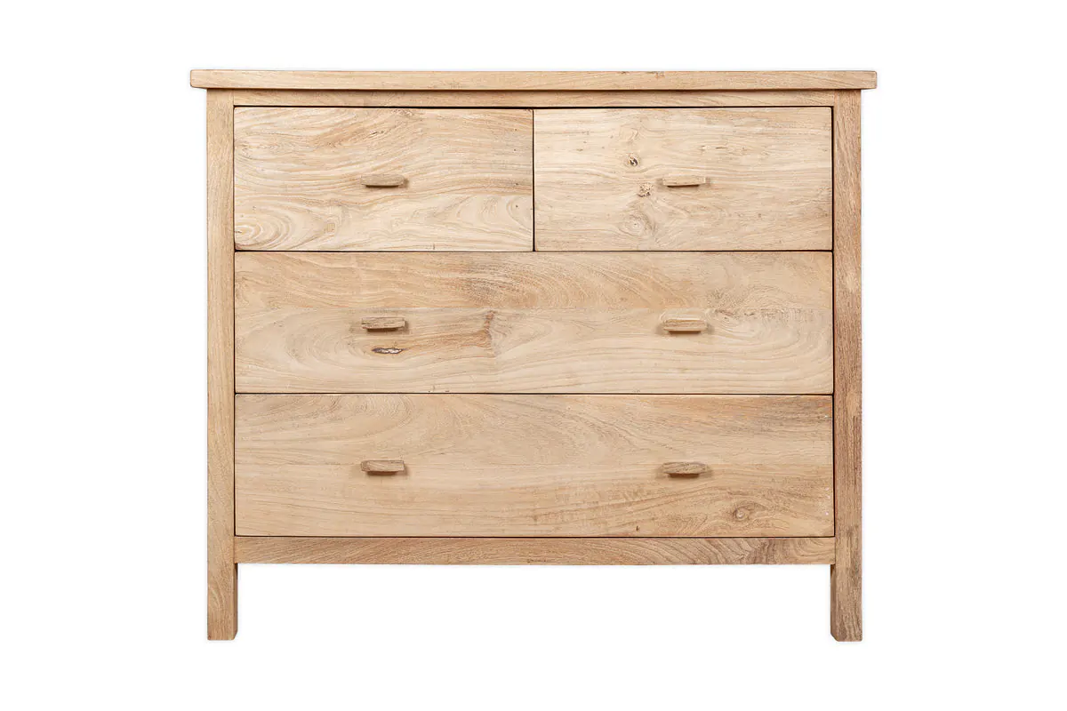 Nkuku - Vivan Grooved Chest of Drawers - Natural