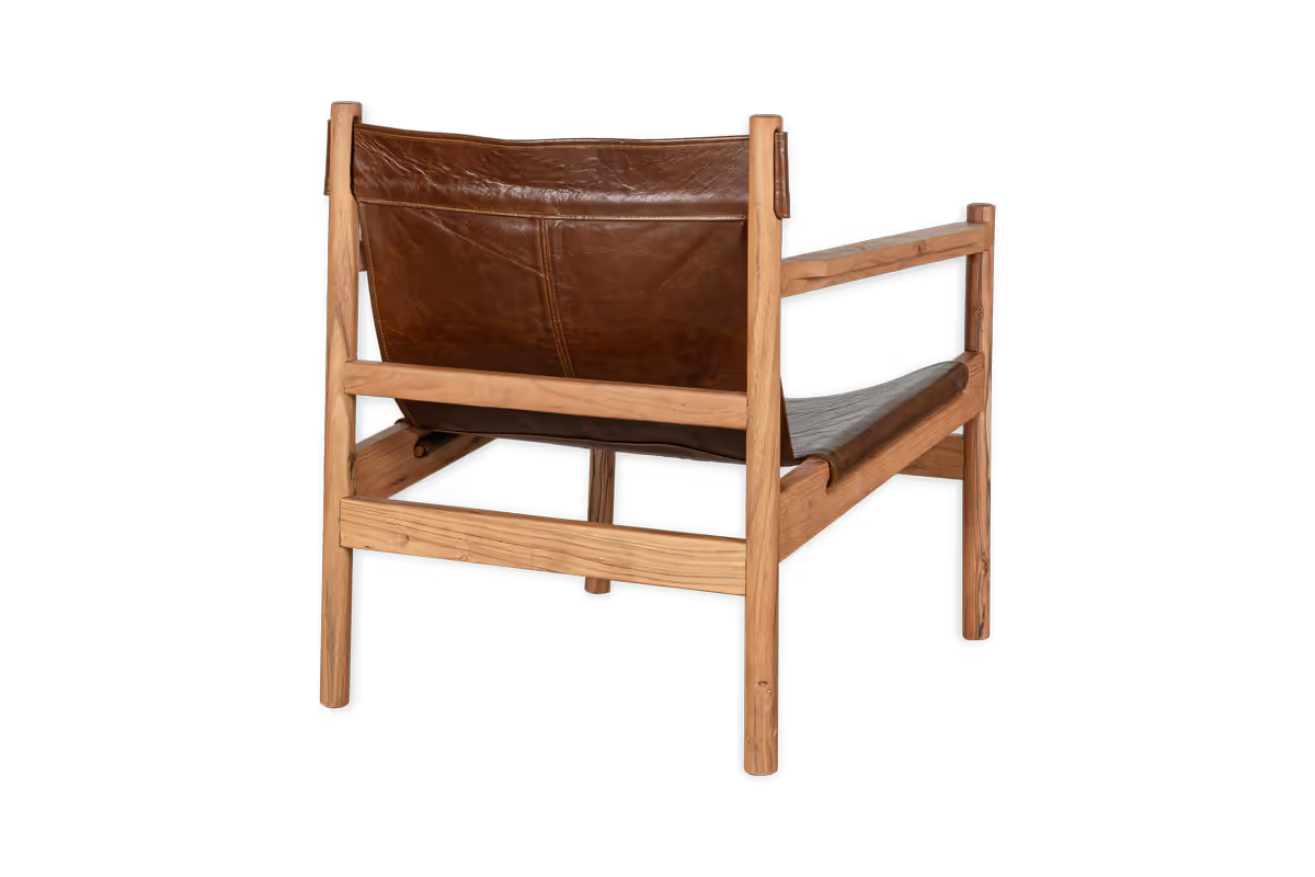 Nkuku - Dalibar Leather Lounger - Tan