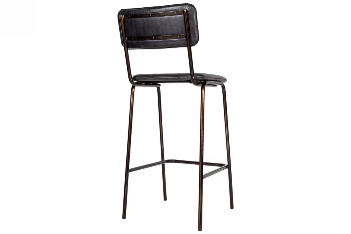 Nkuku - Ukari Counter Chair - Aged Black