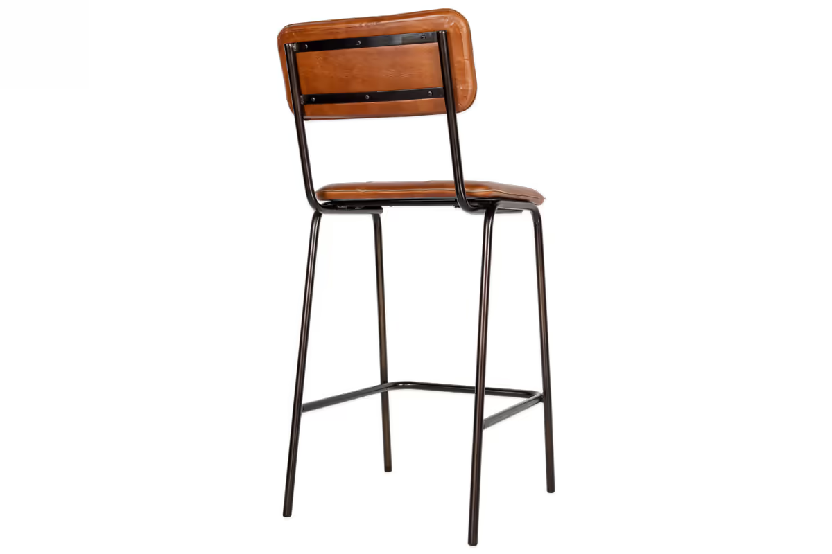 Nkuku - Ukari Counter Chair - Aged Tan
