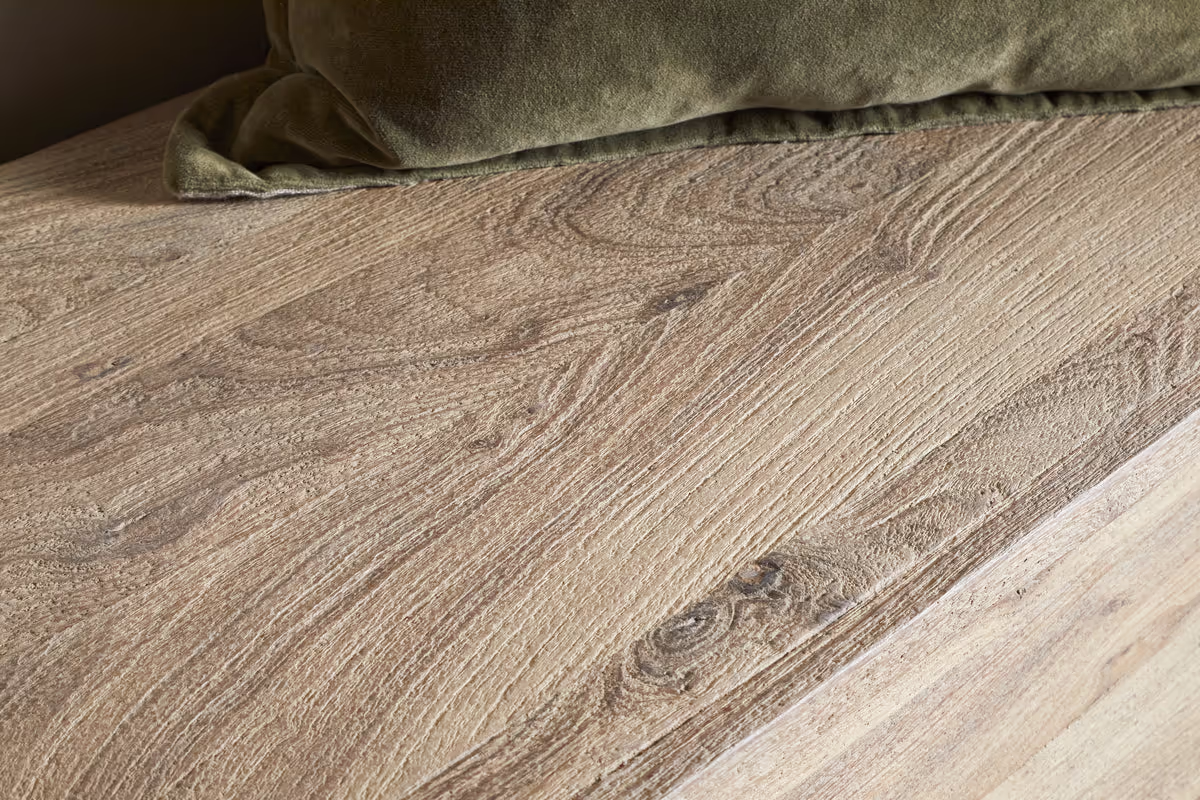 Nkuku - Karadi Reclaimed Wood Storage Bench - Natural