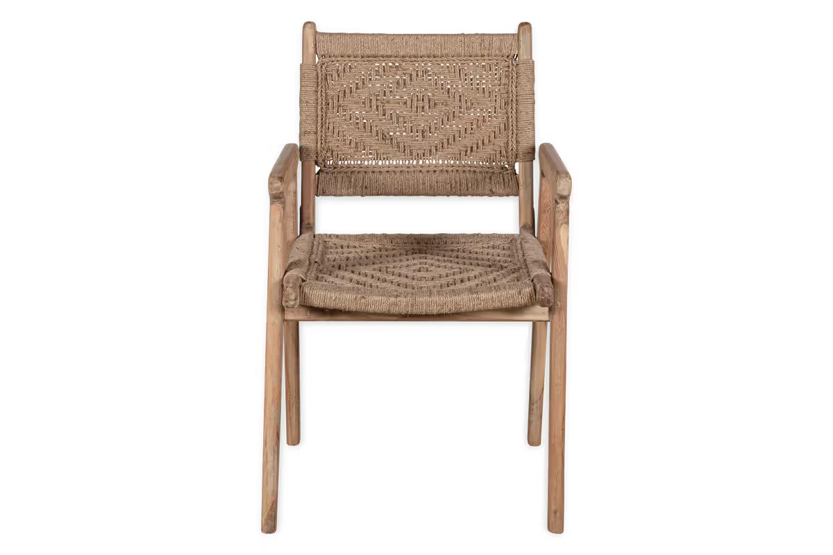 Nkuku - Vinay Woven Dining Chair - Natural