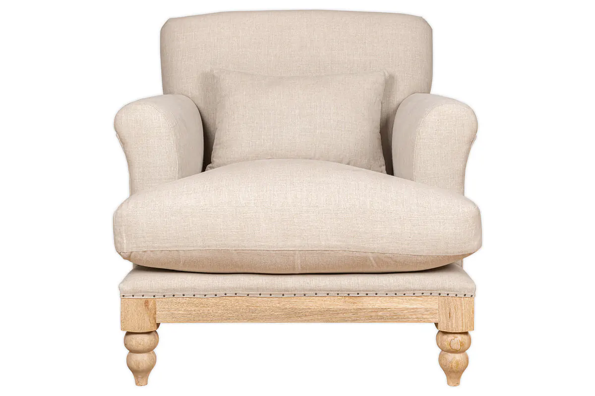 Nkuku - Kashi Linen Armchair - Natural