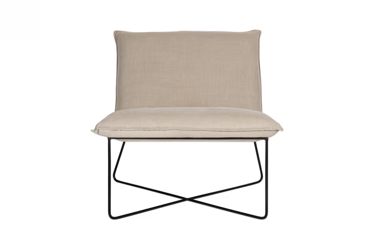Nkuku - Kashvi Oversized Linen Lounger - Natural