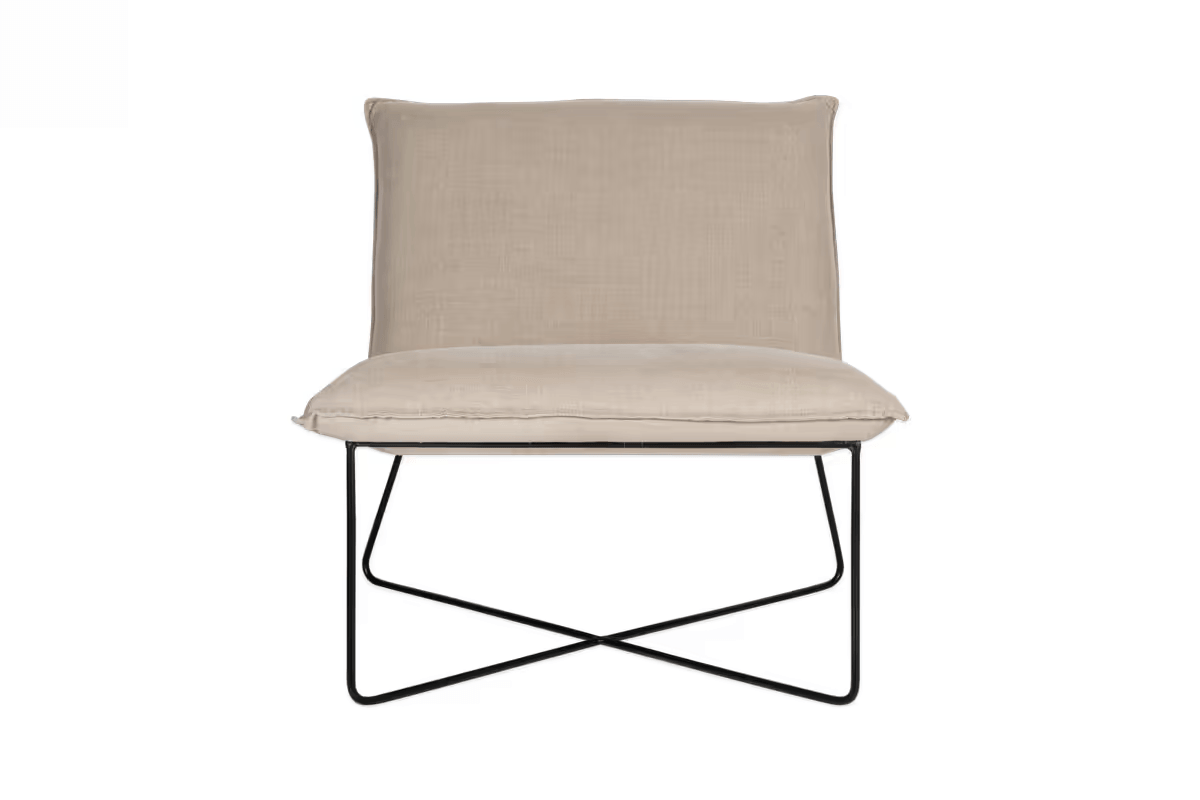 Nkuku - Kashvi Oversized Linen Lounger - Natural