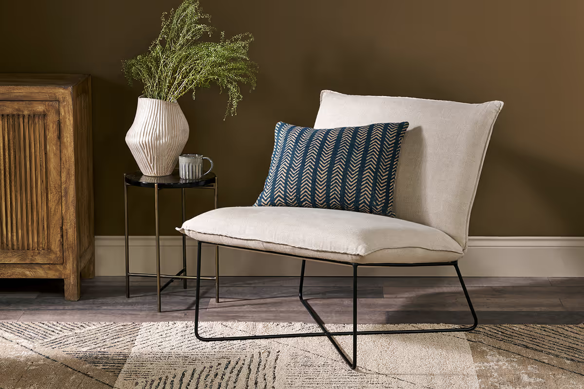 Nkuku - Kashvi Oversized Linen Lounger - Natural