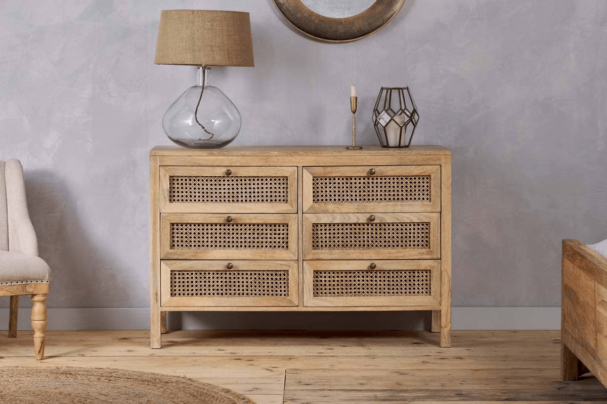 Nkuku - Kanz Mango Wood Chest Of Drawers - Natural