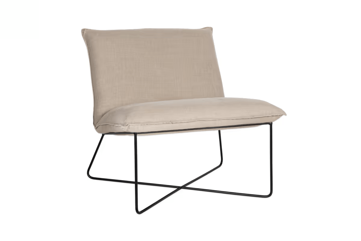 Nkuku - Kashvi Oversized Linen Lounger - Natural