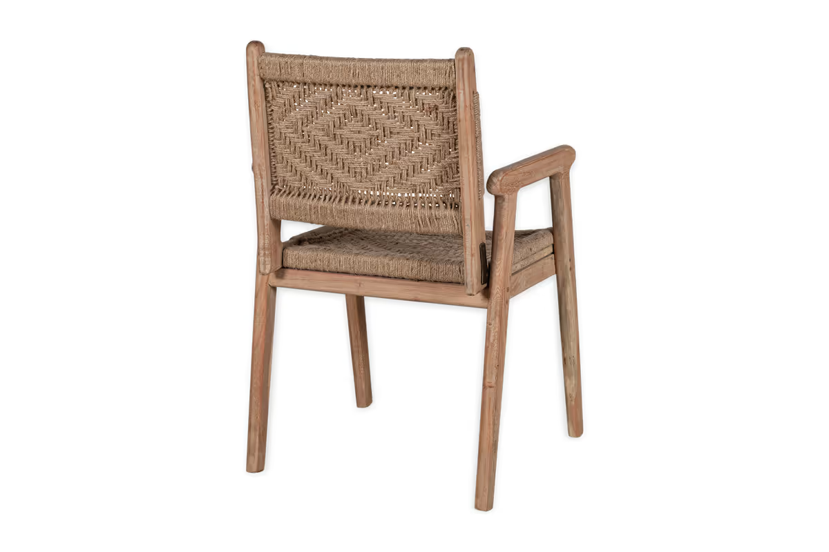 Nkuku - Vinay Woven Dining Chair - Natural